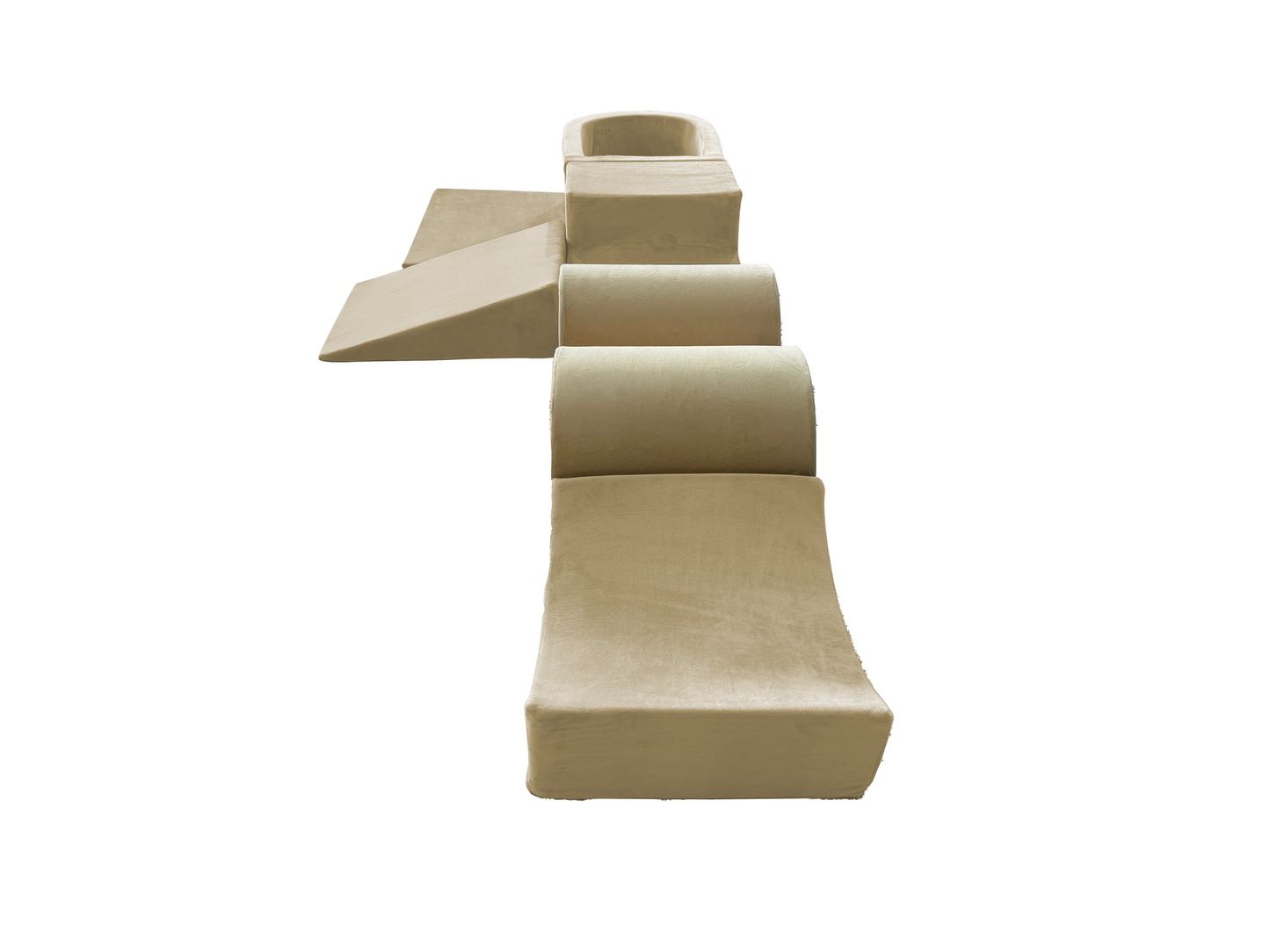 Foam speelset - 7-delig met ballenbak en 100 ballen - beige