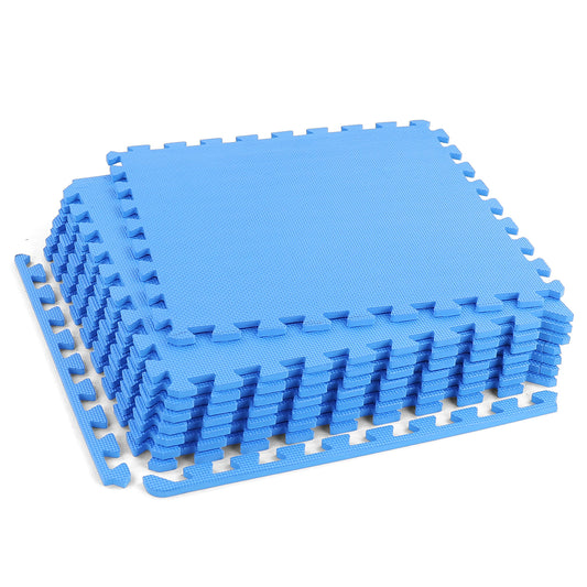 Sportvloer - EVA-schuim 10 mm - Blauw 50x50 cm