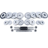 Dumbellset - 30 kg Chroom Gietijzer - Chroom