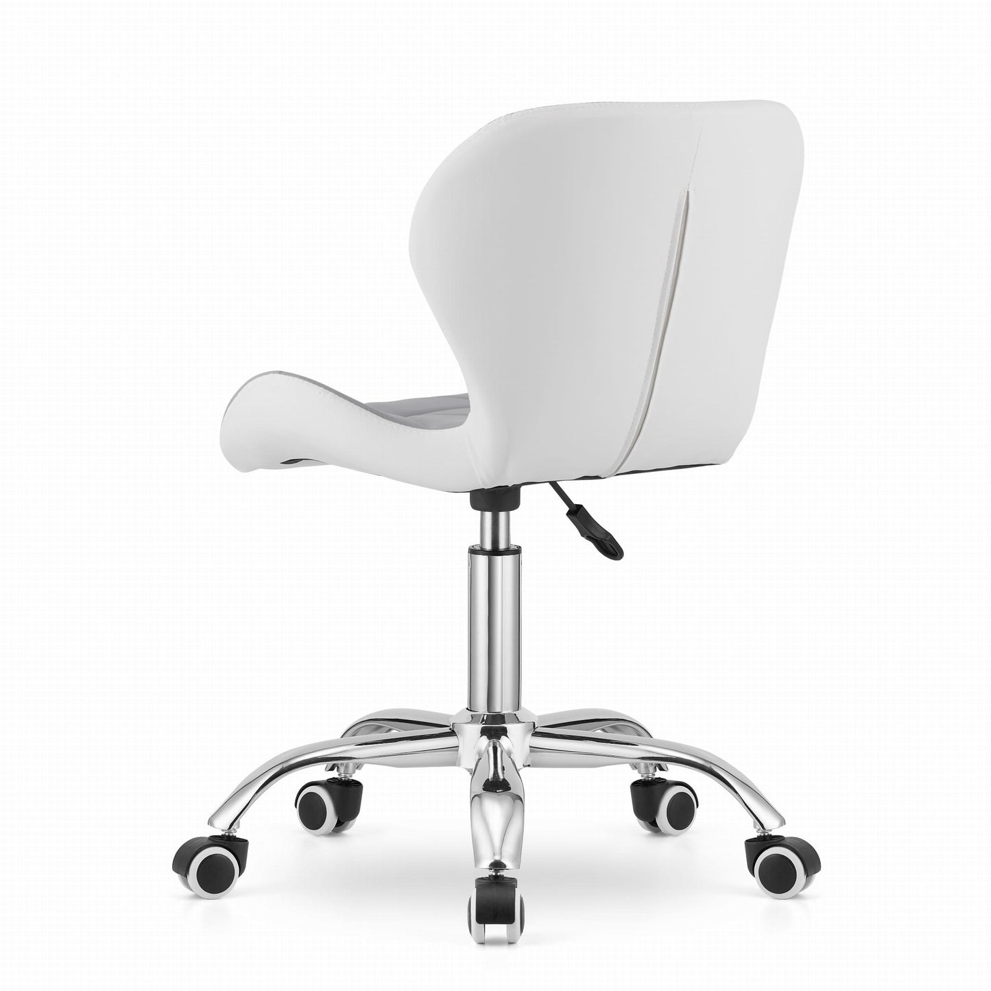 BUREAUSTOEL - Ergonomisch, Draaibaar, Eco-leer - Grijs/Wit