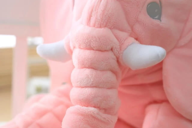 KNUFFEL OLIFANT - Zacht Pluche 45cm - Roze