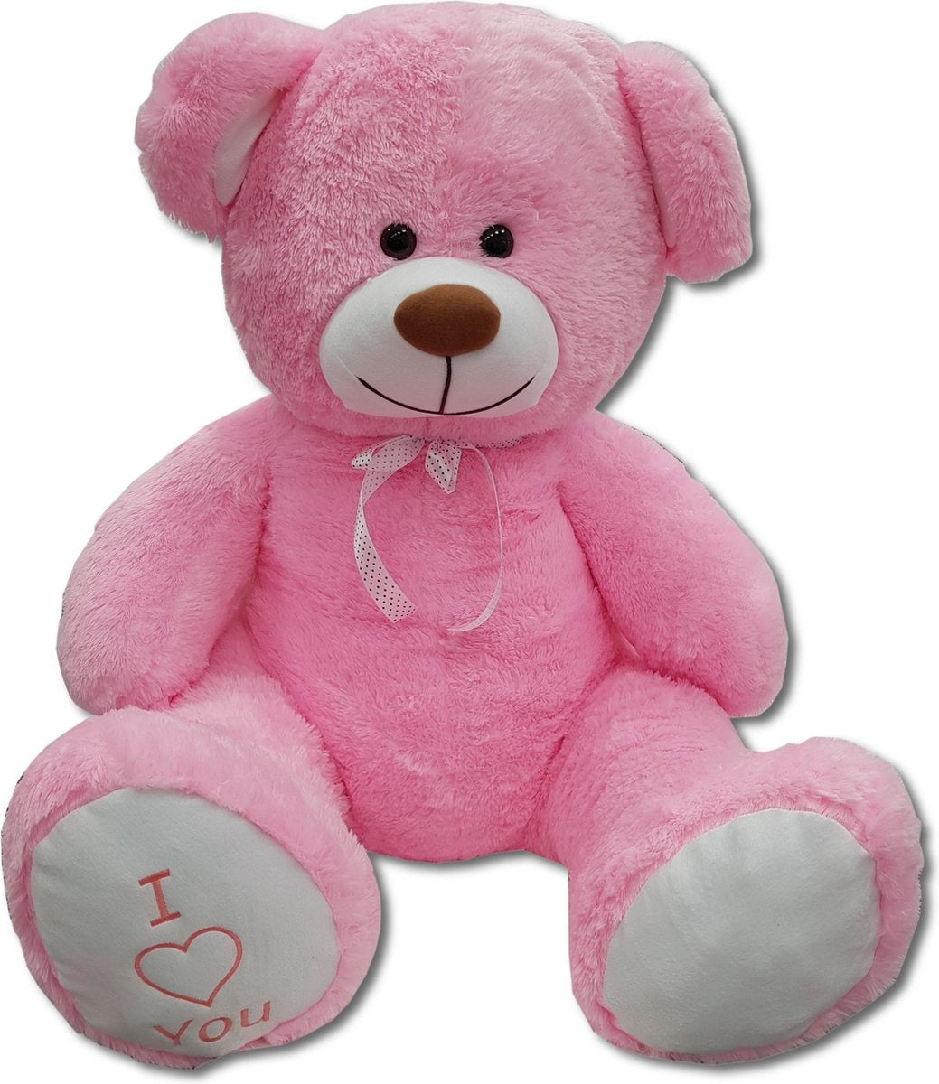 KNUFFELBEER - 160cm Anti-allergie Pluche - Roze