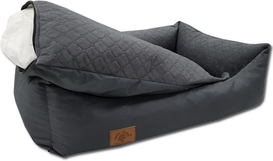 hondenmand - waterdicht - wasbaar - anti slip - donker antraciet - 100x70 cm