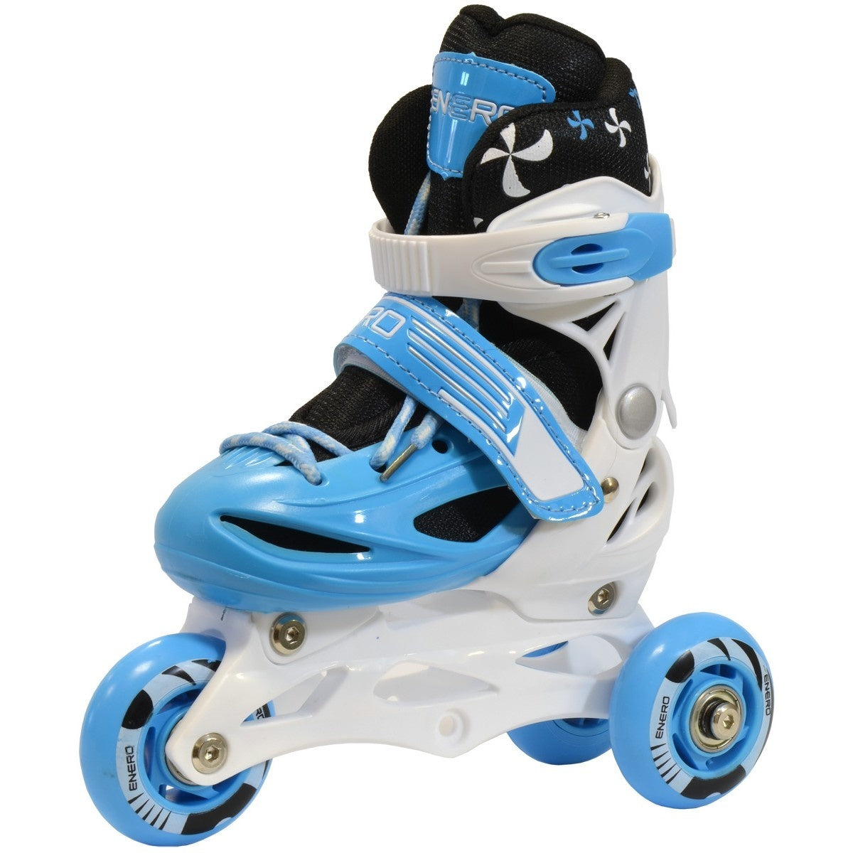 INLINE SKATES - 4-in-1 Verstelbaar - Blauw/Wit - Maat 26-29