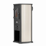 Houtkachel - 6,6 kW Vermogen - Rood/Beige/Antraciet