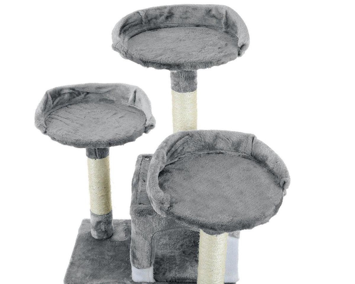 KRABPAAL - 7 plateaus - sisal-koord - grijs - 170 cm