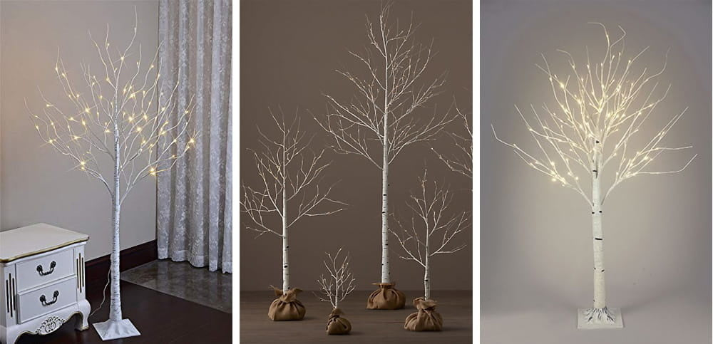 KUNSTBOOM - 150 cm - 120 LED - IP44 - wit