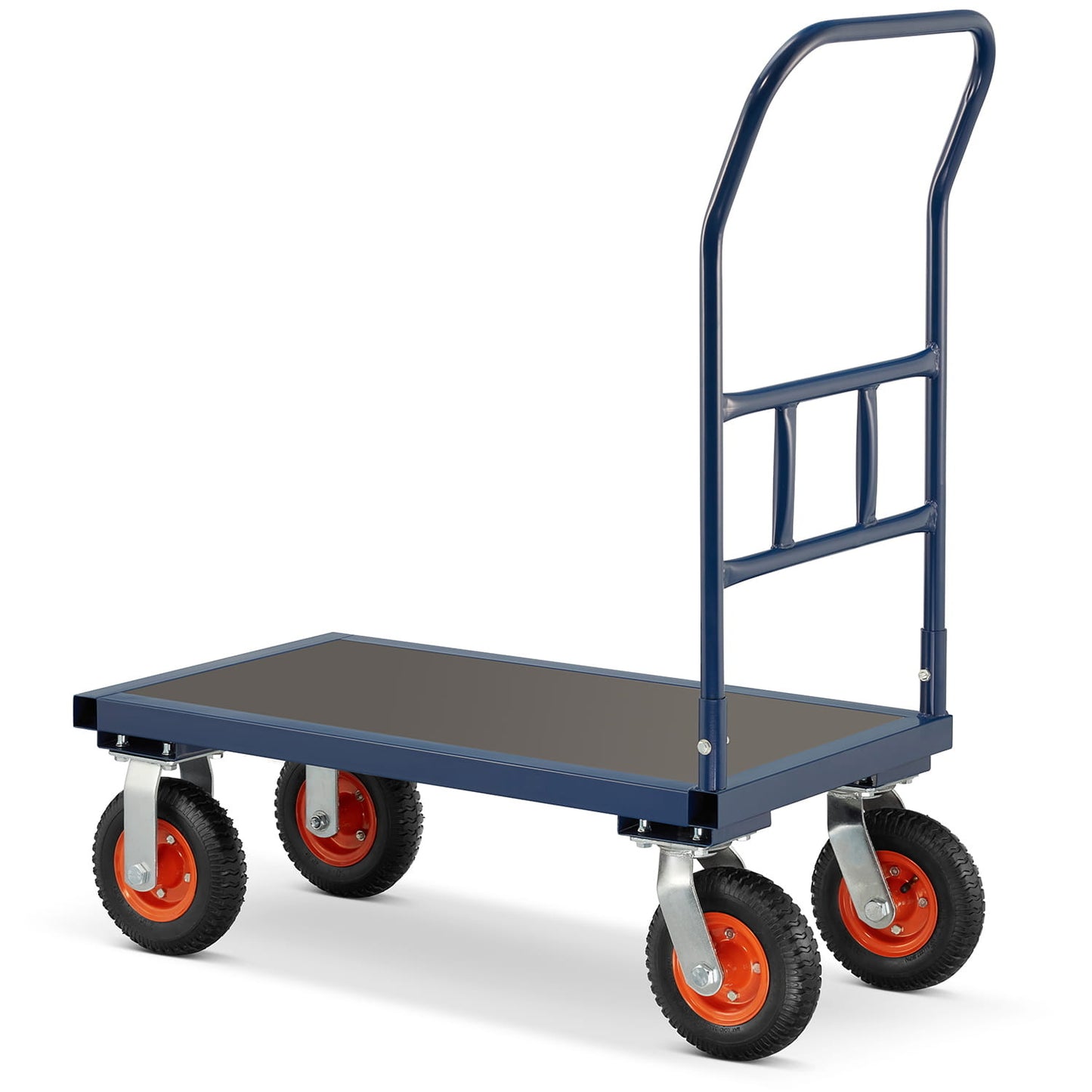 PLATEAUWAGEN - 640 kg Draagvermogen - Blauw/Zwart