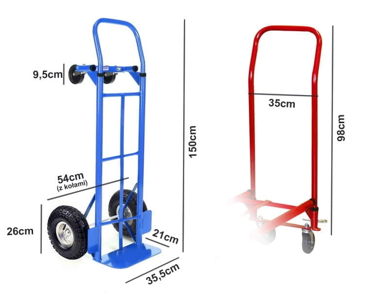 STEEKWAGEN - 2-in-1 Transportwagen 250kg - Rood