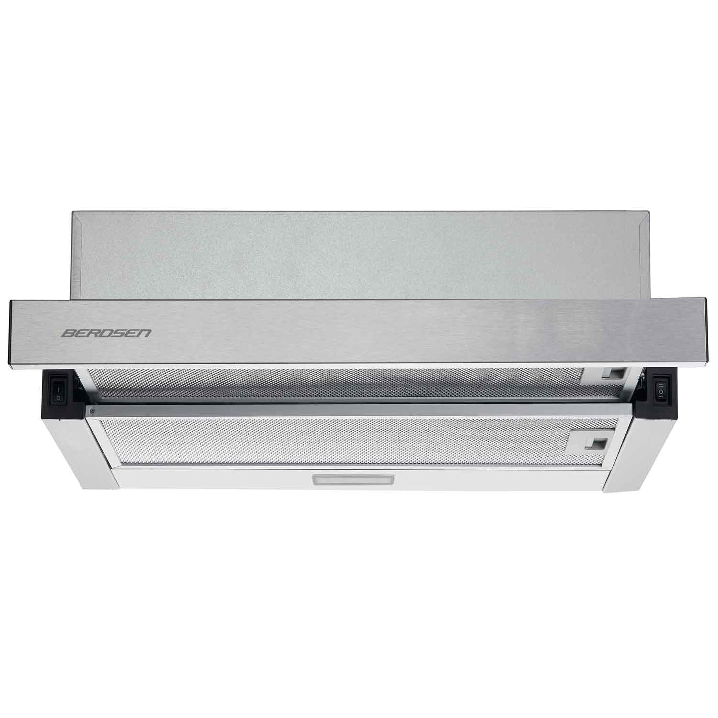 afzuigkap - telescopisch 50cm 200m3/u LED - inox