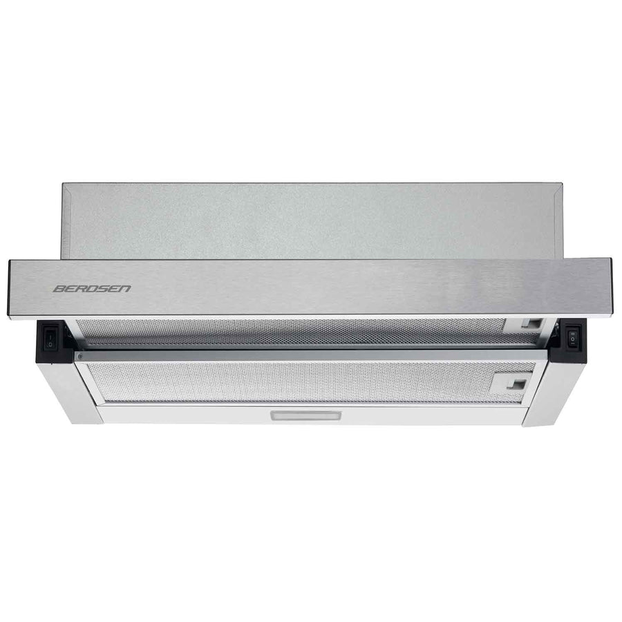 afzuigkap - telescopisch 50cm 200m3/u LED - inox