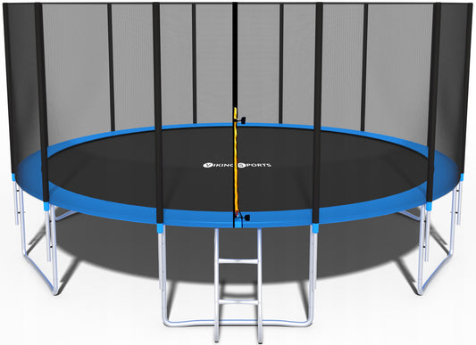 TRAMPOLINE - veiligheidsnet en ladder - blauw - 465 cm