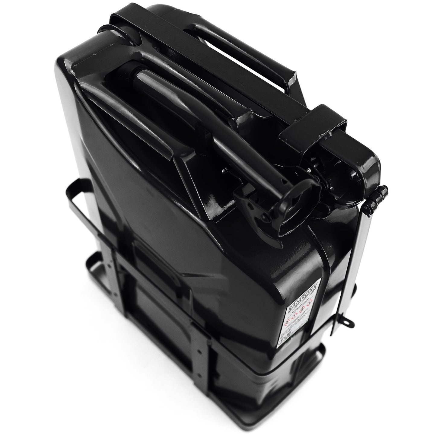 JERRYCAN - 20L Metaal Inclusief Schenktuit - Zwart