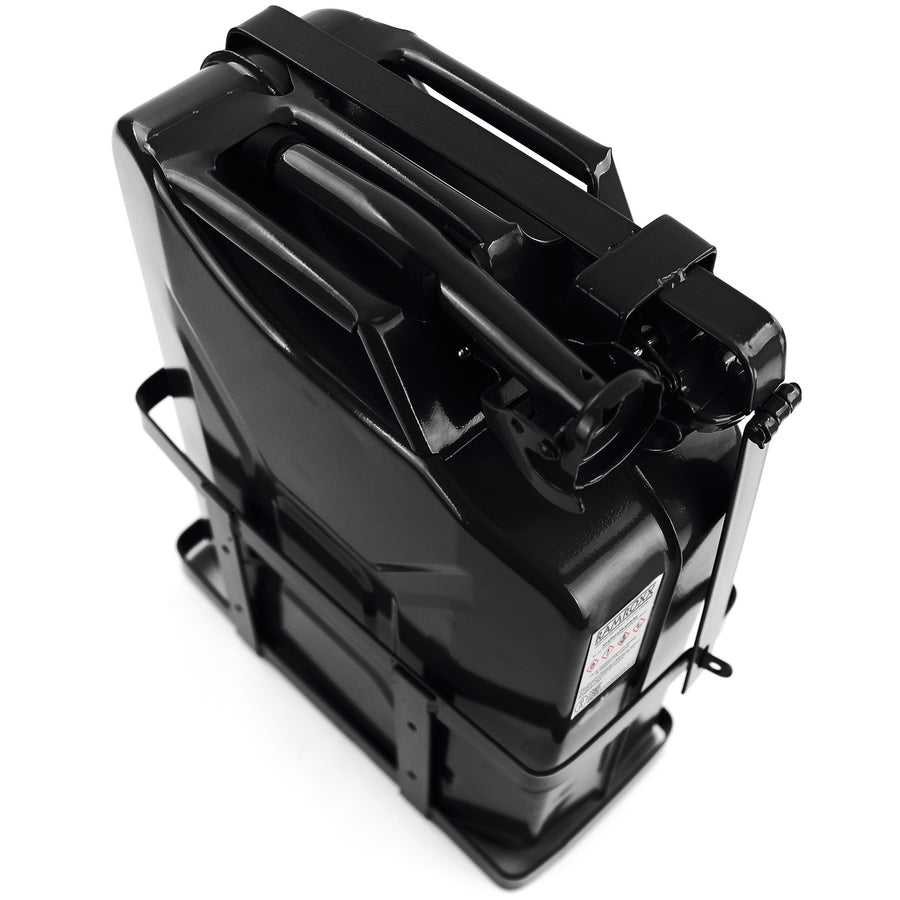 JERRYCAN - 20L Metaal Inclusief Schenktuit - Zwart