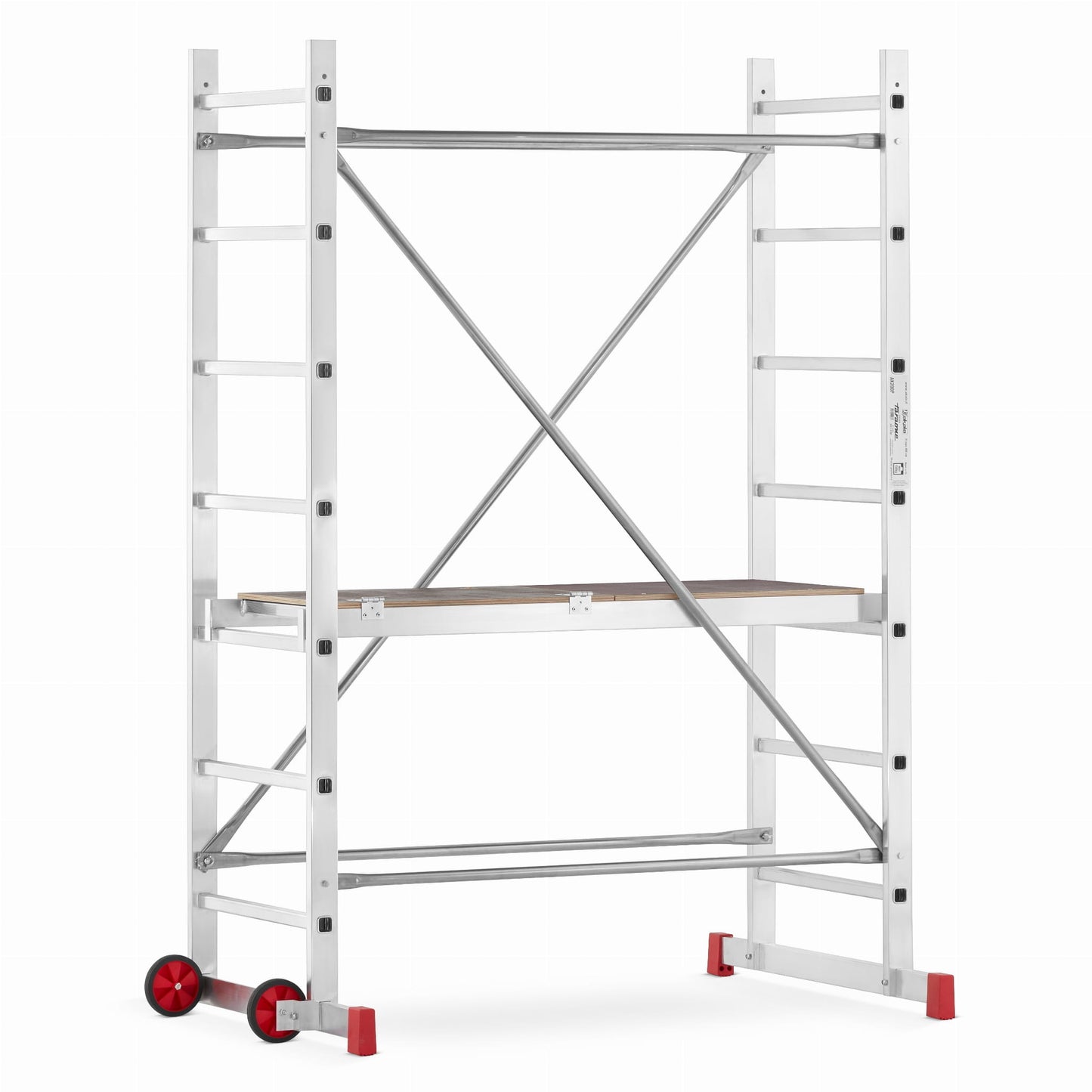 ROLSTEIGER - Aluminium - Antislip Platform - 5m Werkhoogte - Grijs