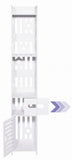 KAST - Semi-open - 5 planken - Wit - 120x20x20 cm