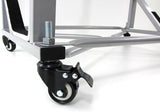 Hardtop Standaard - Stevig & Stabiel met Zwenkwielen - Zilver 100x55x40 cm