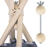 TIPI TENTSTABILISATOR - Hout en Metaal - 122 mm