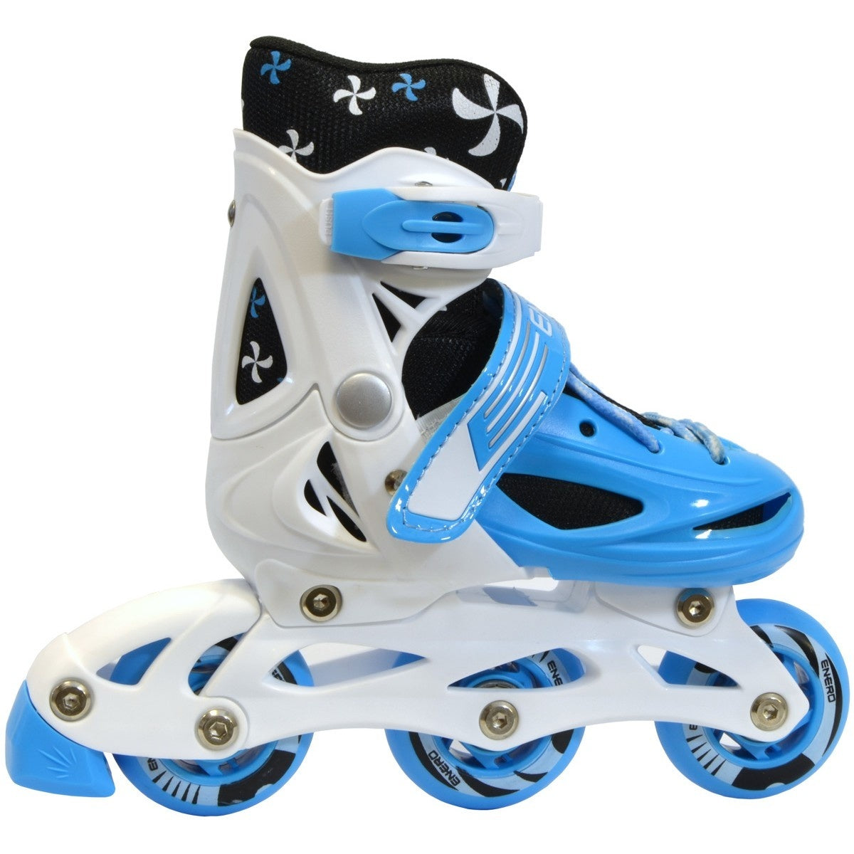 INLINE SKATES - 4-in-1 Verstelbaar - Blauw/Wit - Maat 26-29