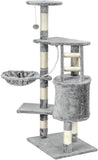 Krabpaal - 6 slaapplateaus met sisal-koord - Grijs 117,5 cm