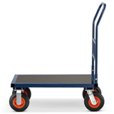 PLATEAUWAGEN - 640 kg Draagvermogen - Blauw/Zwart