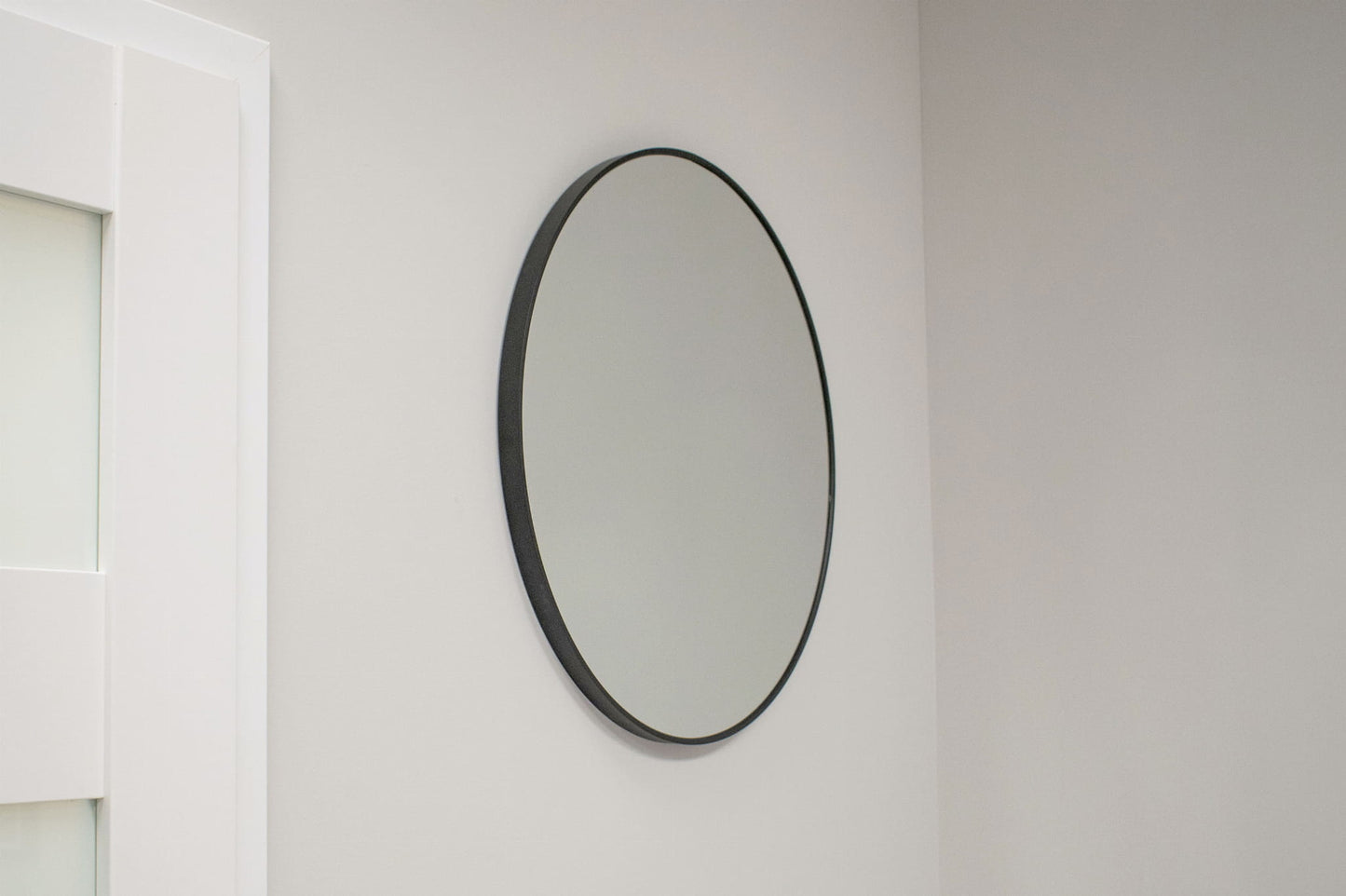 Ronde spiegel - 80 cm diameter - zwart frame