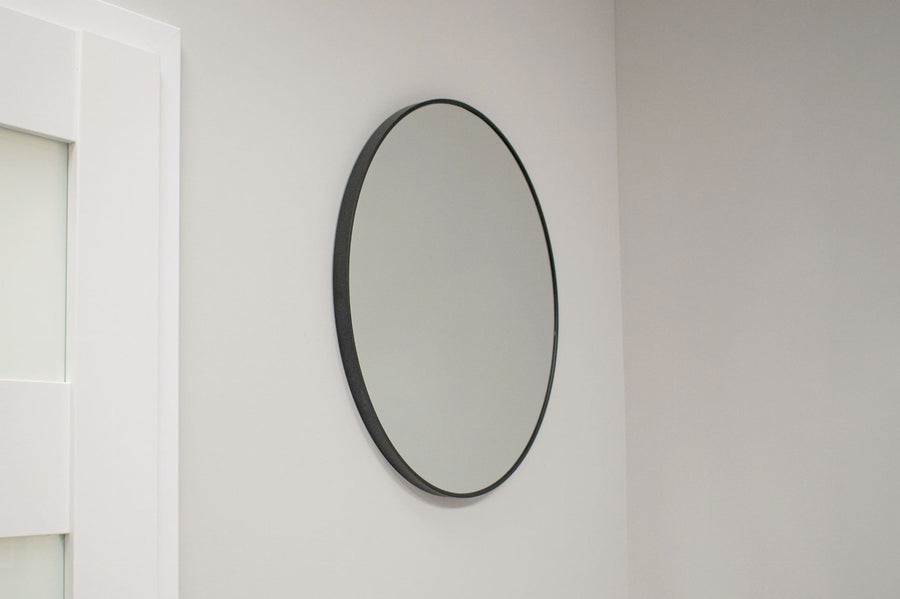 Ronde spiegel - 80 cm diameter - zwart frame