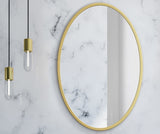 Ronde spiegel - luxe gouden poedercoat - 80 cm