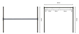 Schommelframe - 3-in-1 Multifunctioneel - Zwart