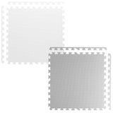 SPEELMAT - EVA foam - 180x180 cm - wit/grijs