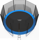 Trampoline - 404 cm met veiligheidsnet en ladder - blauw