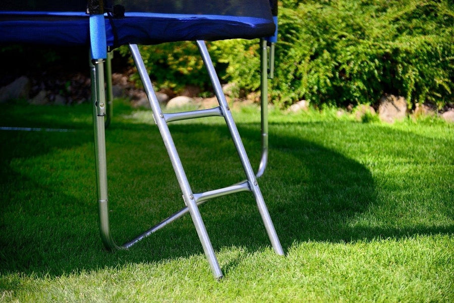 TRAMPOLINE - veiligheidsnet en ladder - blauw - 374 cm