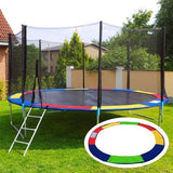 Trampoline rand - robuust weerbestendig PVC - 366 cm regenboog
