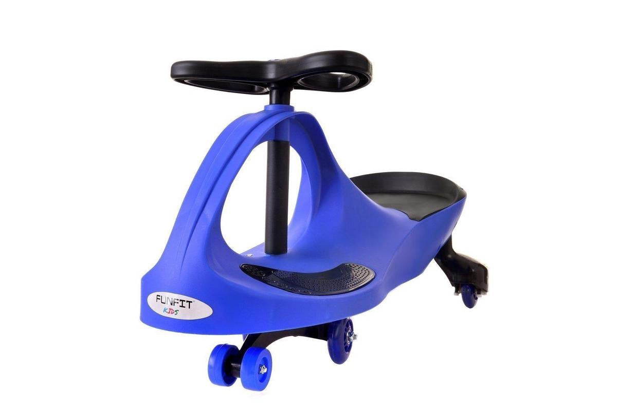 Wiggle-car - led-verlichte wielen - blauw
