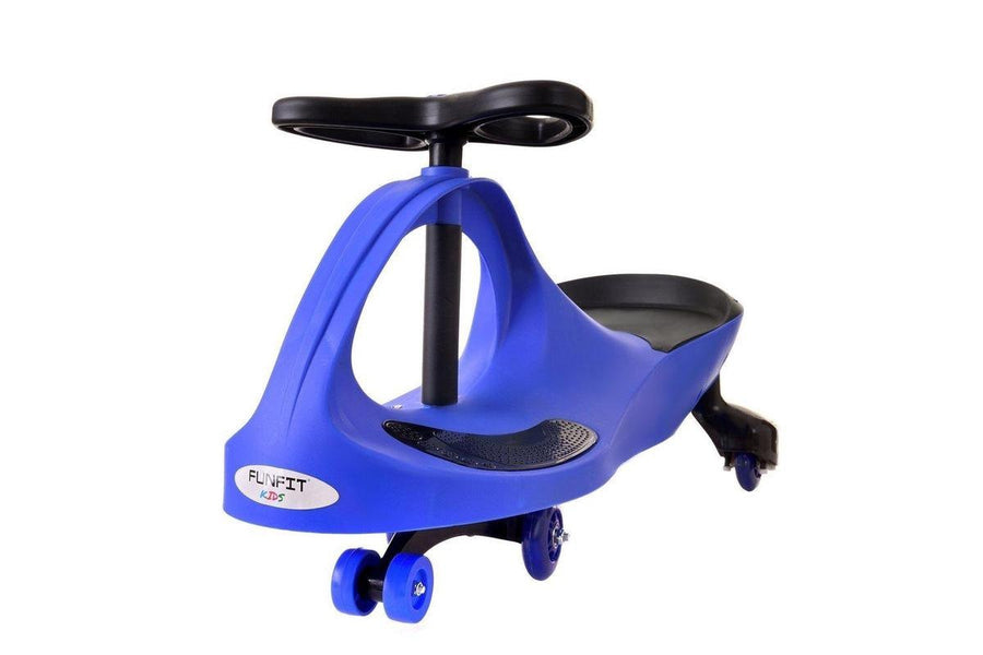 Wiggle-car - led-verlichte wielen - blauw