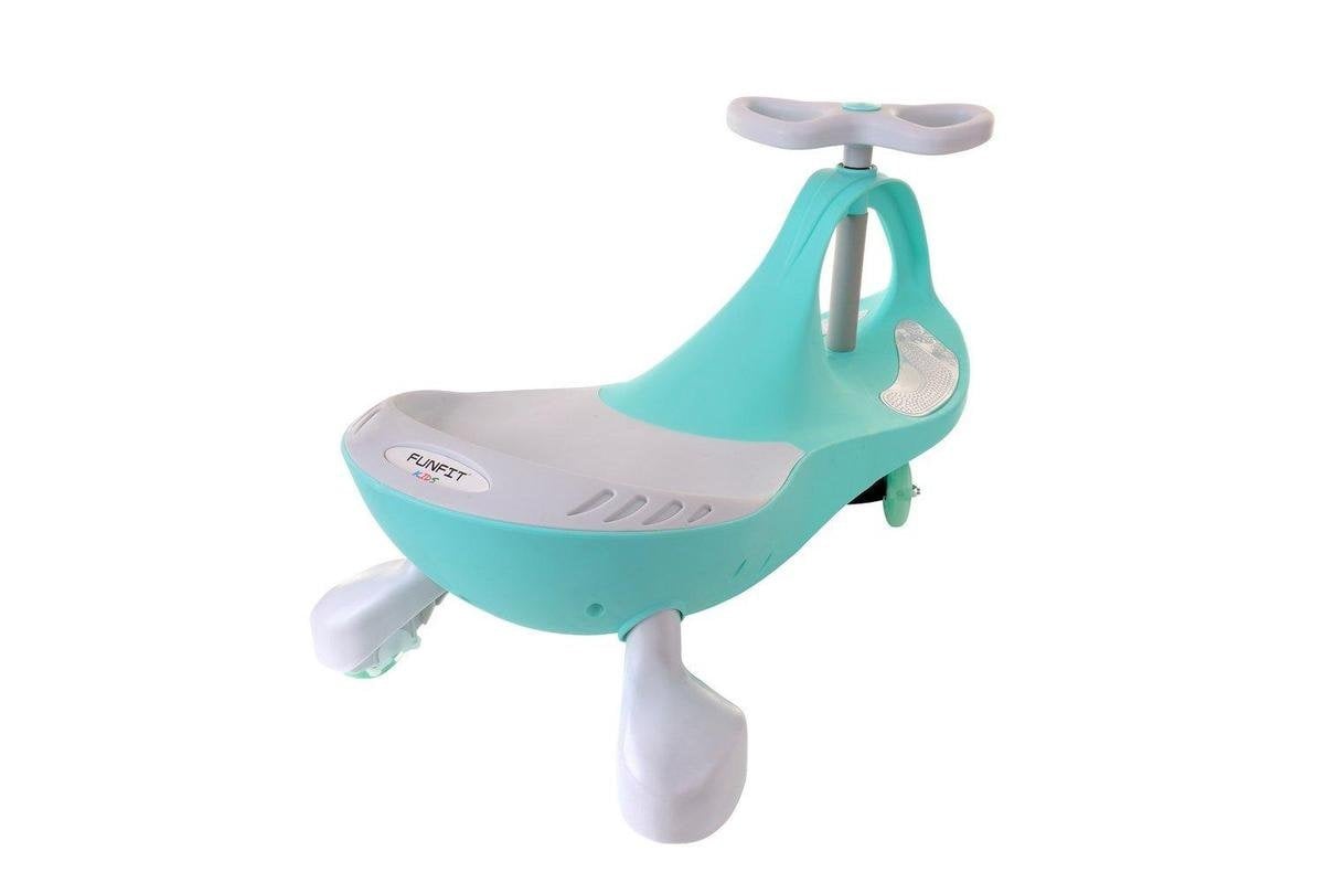 Wiggle-car - led-verlichte wielen - groen