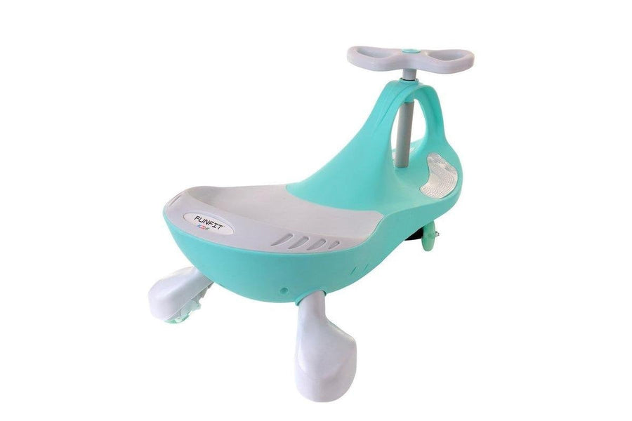 Wiggle-car - led-verlichte wielen - groen