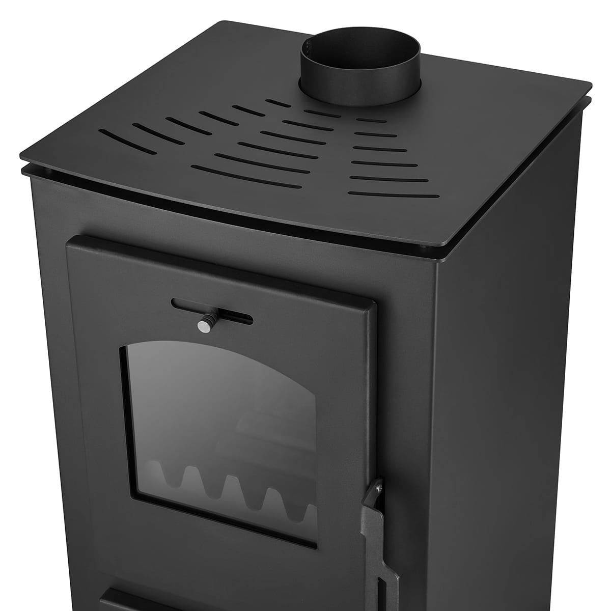 houtkachel - 26kW watermantel - zwart