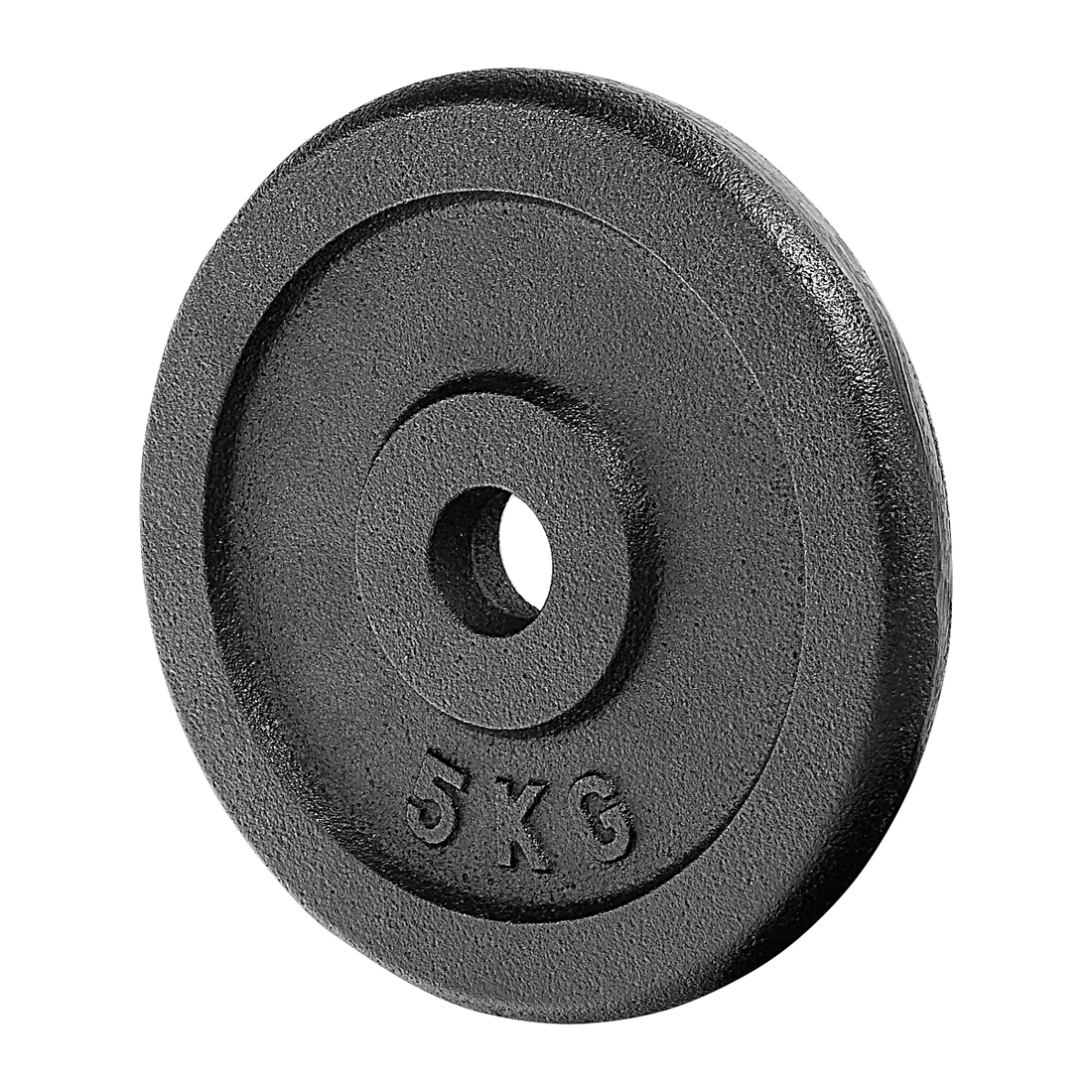 HALTERSCHIJF SET - 20kg Gietijzer - Zwart