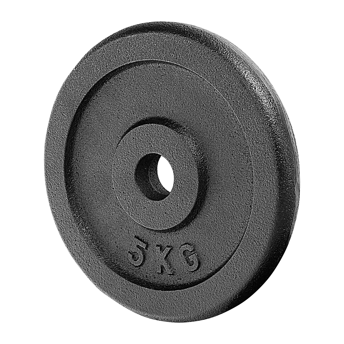 HALTERSCHIJF SET - 20kg Gietijzer - Zwart
