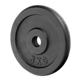 HALTERSCHIJF SET - 20kg Gietijzer - Zwart