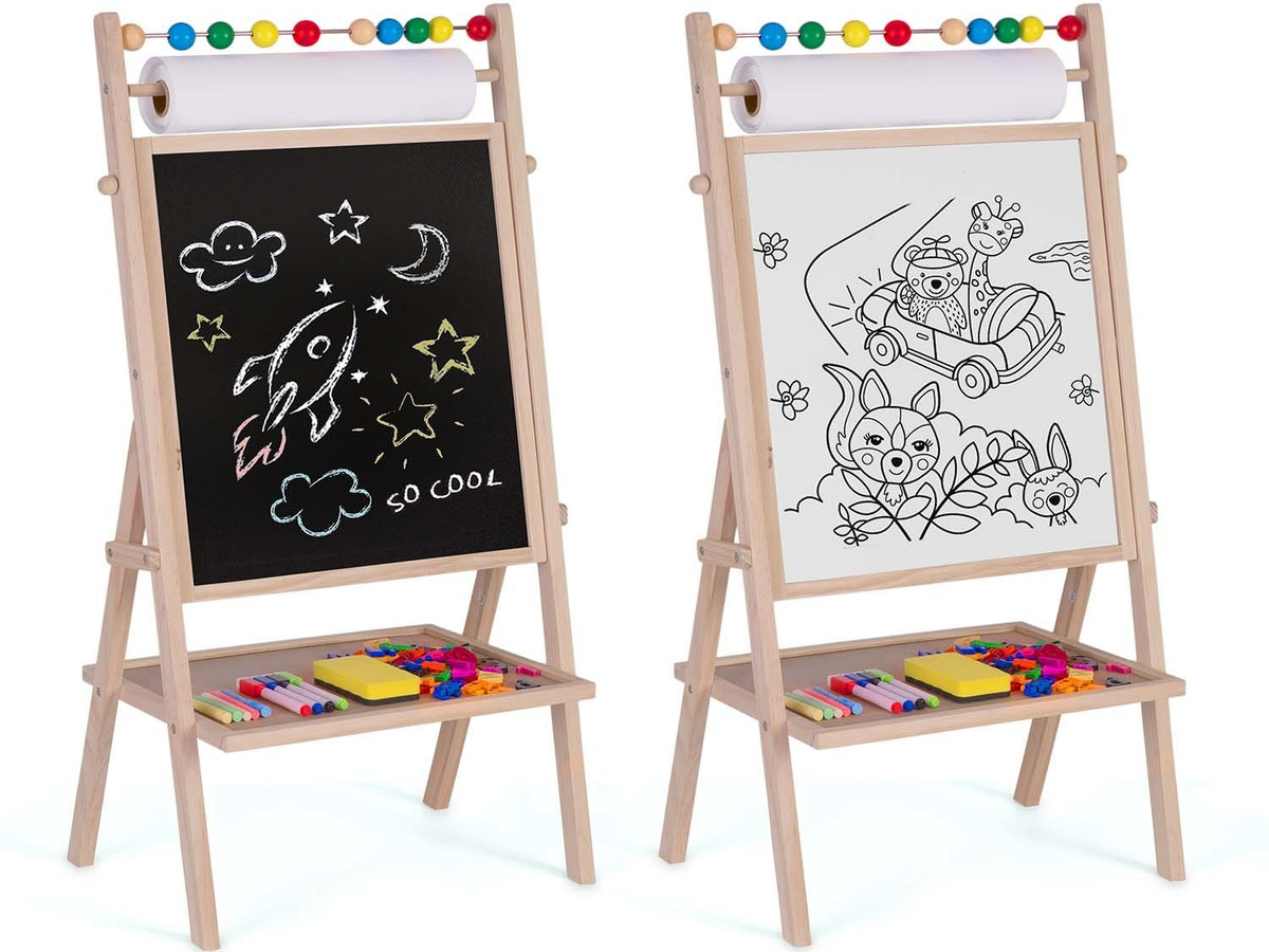 SCHRIJFBORD - Magnetisch & Krijt - 62x28x44 cm