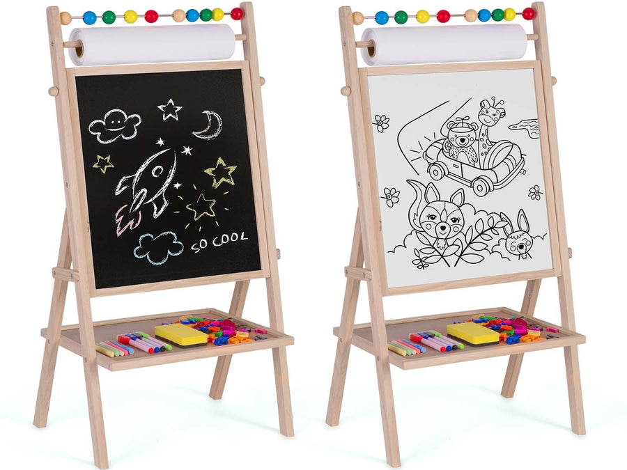 SCHRIJFBORD - Magnetisch & Krijt - 62x28x44 cm