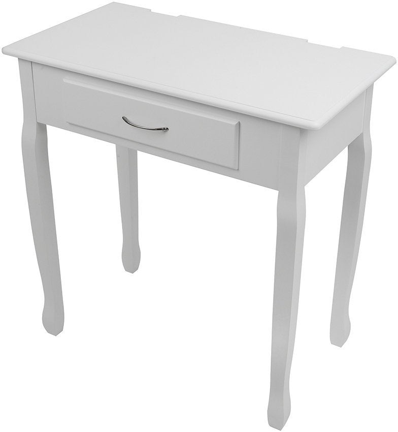 Kaptafel - kantelbare spiegel & 3 lades - wit
