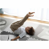 SPEELMAT - Zacht EVA-schuim - 60x60 cm - Grijs/Wit