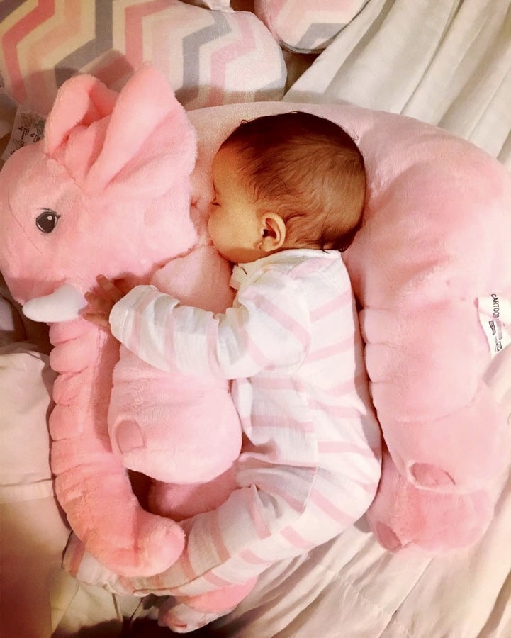 KNUFFEL OLIFANT - Zacht Pluche 45cm - Roze