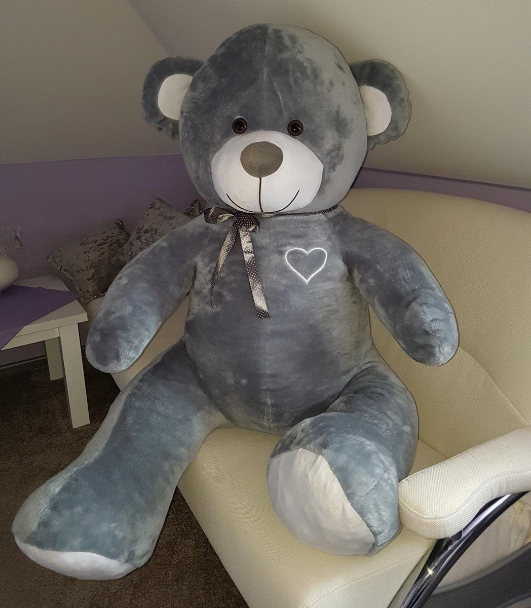 Teddybeer - i love you tekst - roze - 190 cm