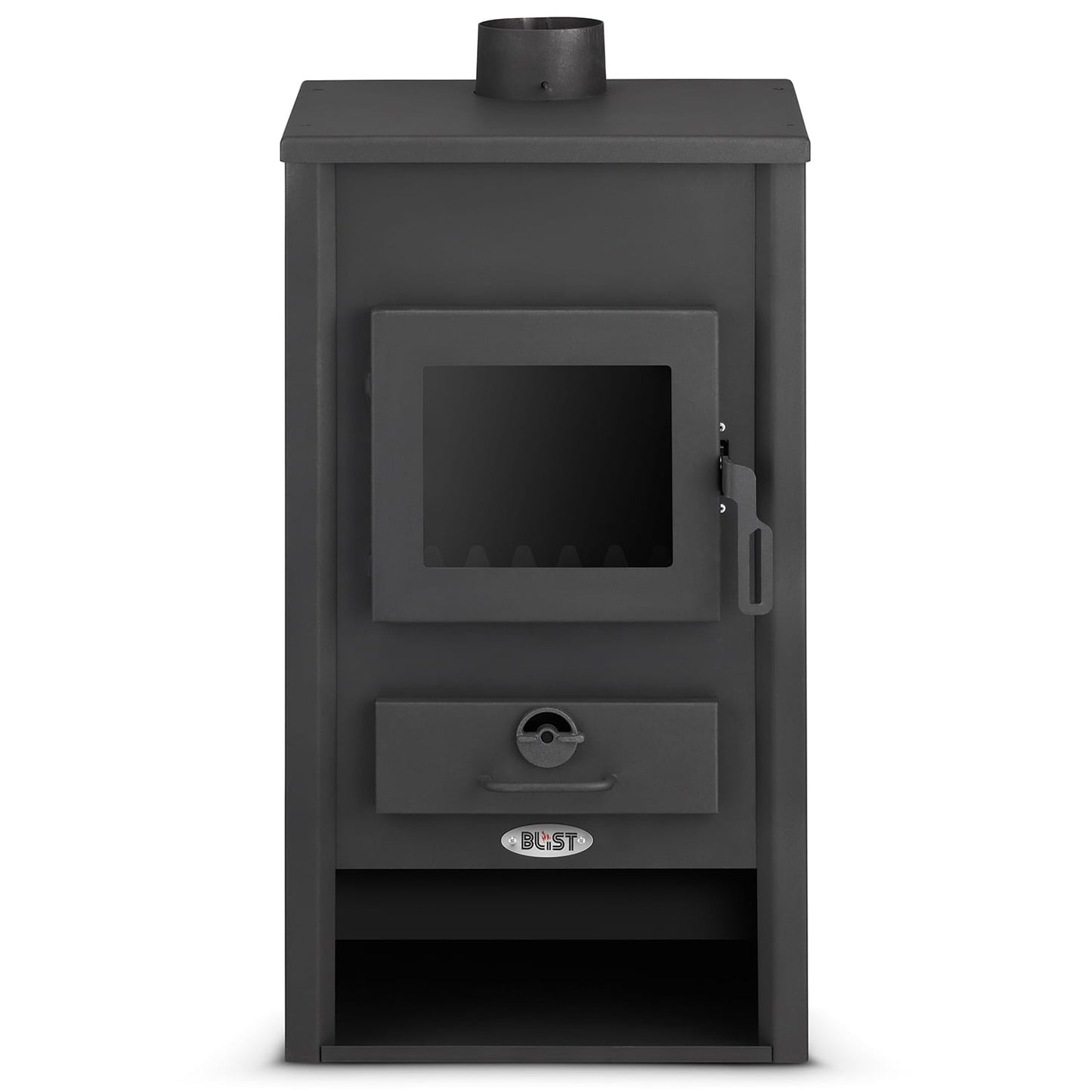 Houtkachel - 22kW Watermantel - Zwart