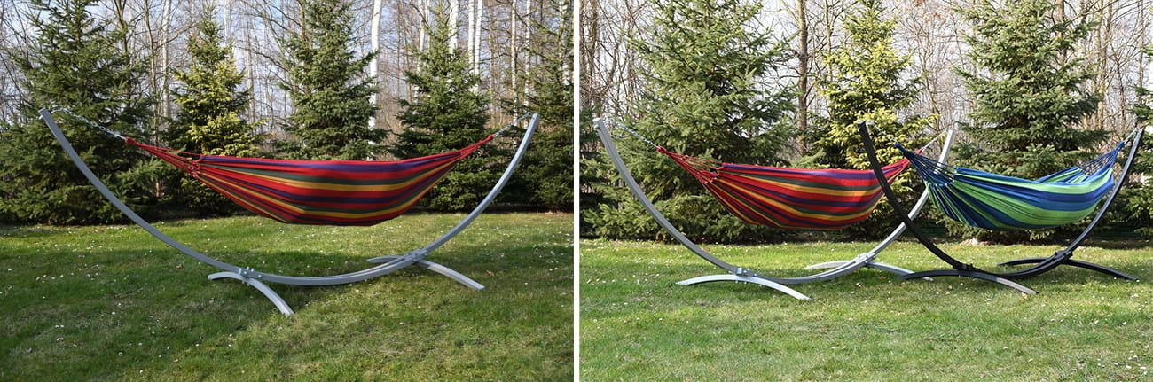 HANGMAT FRAME - gepoedercoat staal, 220 kg belasting - zwart, 220x150 cm