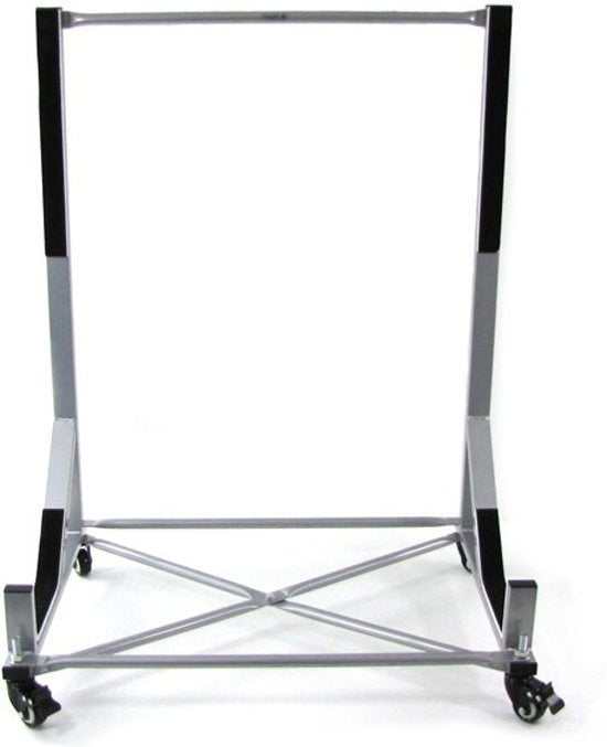 Hardtop Standaard - Stevig & Stabiel met Zwenkwielen - Zilver 100x55x40 cm